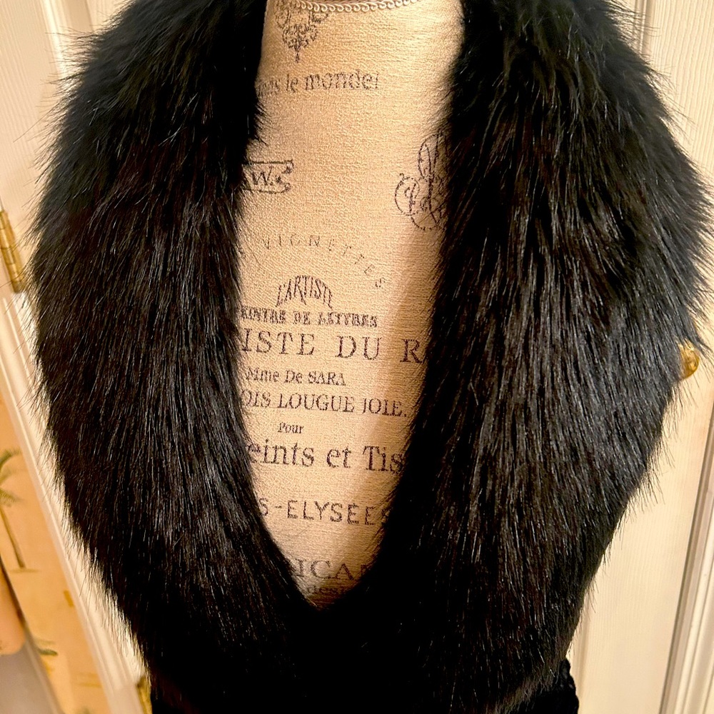 Faxe Fur Black Vest, Ivanka Trump